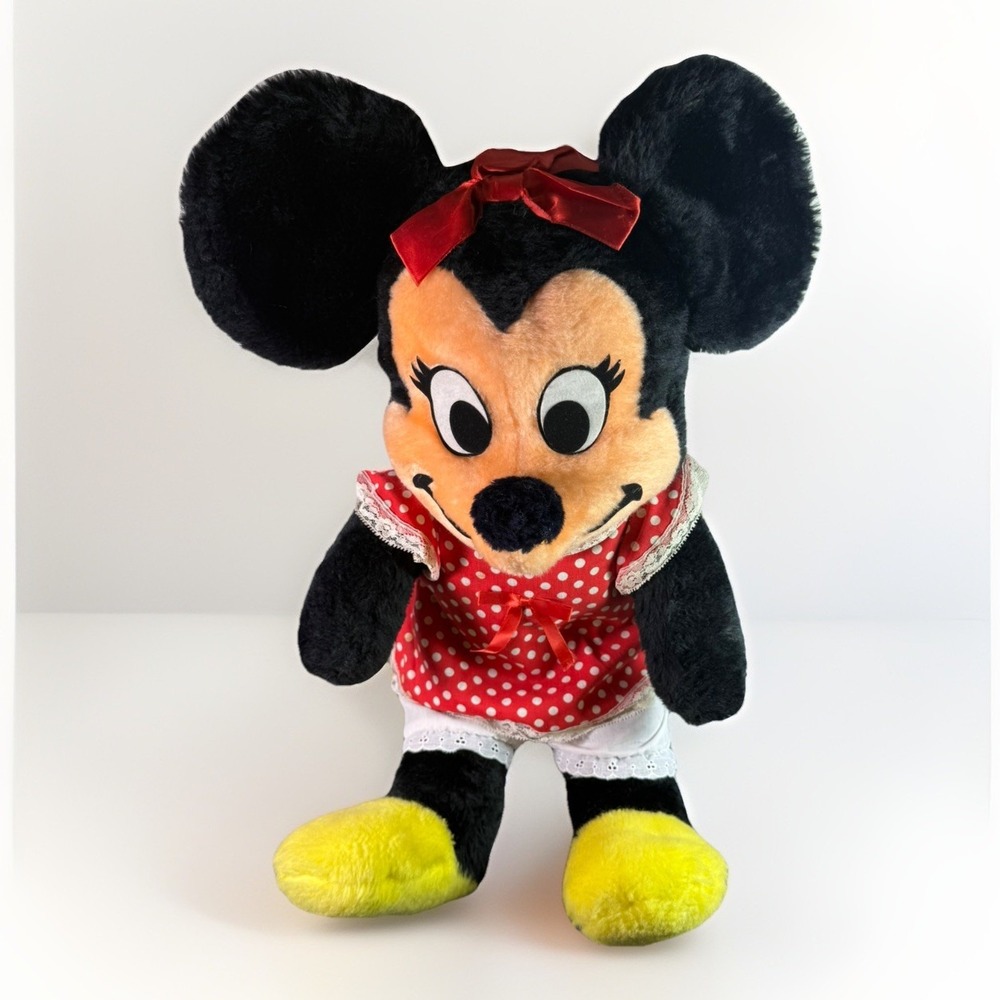 Minnie Mouse Plush Walt Disney Characters Production Toy Doll Made in USA - Picture 4 of 7